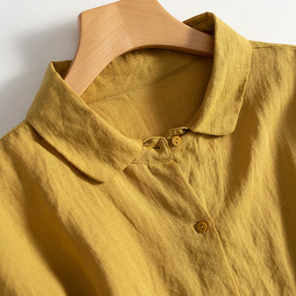 EMILY LINEN RELAXED BLOUSE