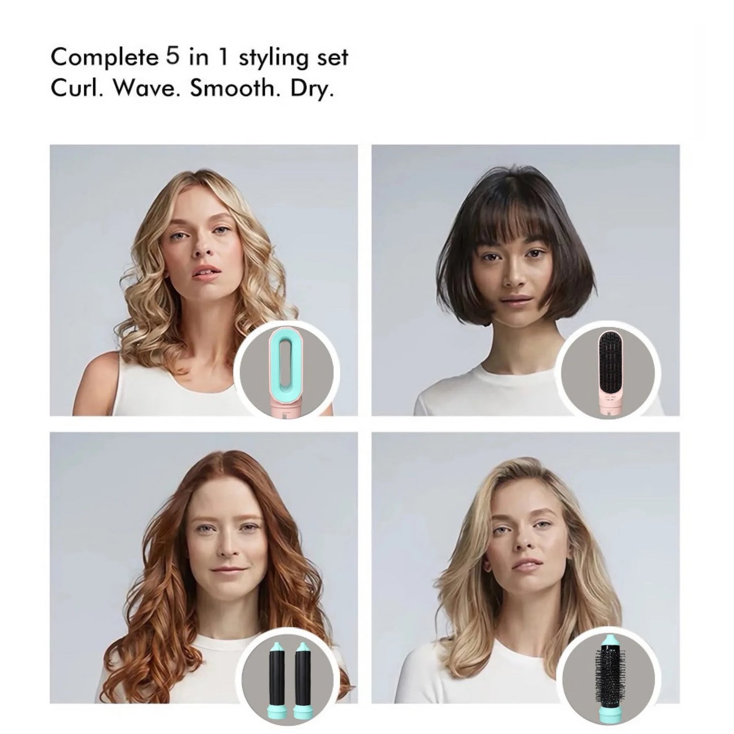 LumiGlow 5-in-1 Hair Styler