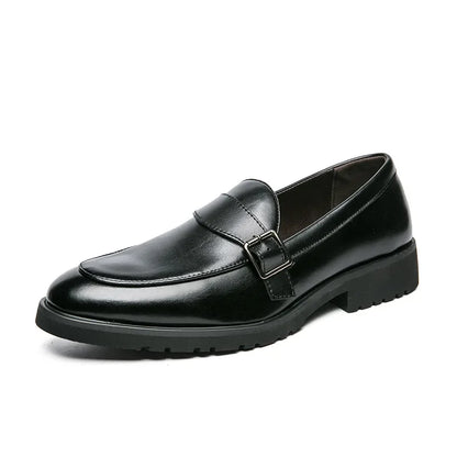 Theo Crest Leather Loafers