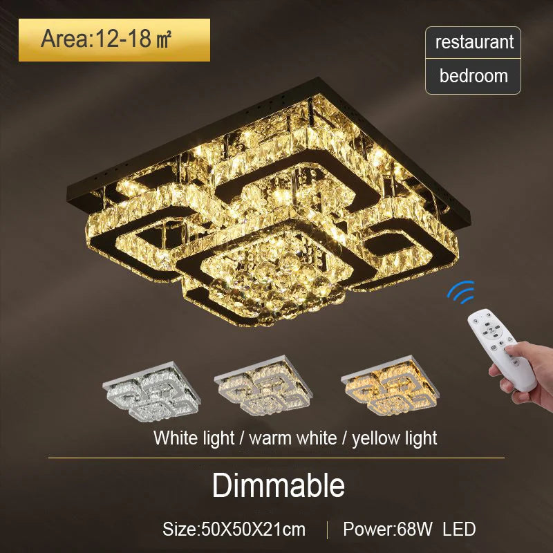 CrystalAura LED Ceiling Light