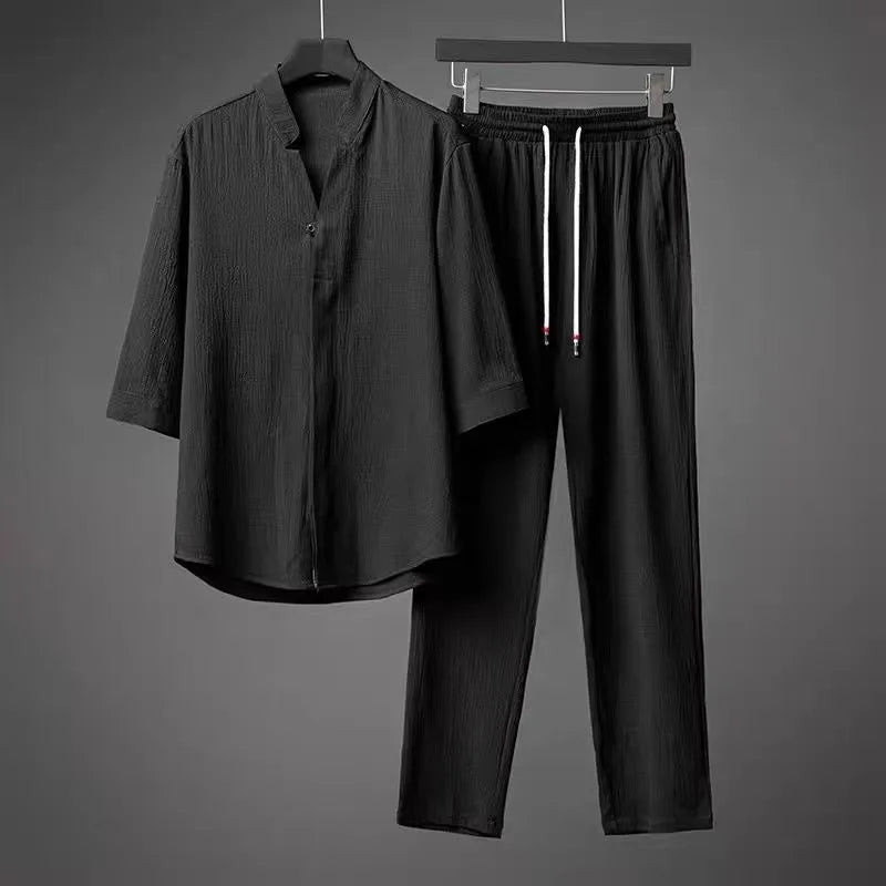 JAYSON LINEN TWO-PIECE SET