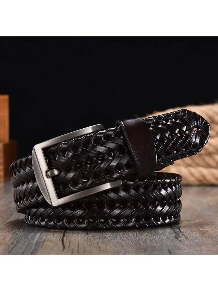 HENRY HAND-WOVEN LEATHER BELT