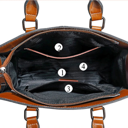 ELEGANT VINTAGE LEATHER SHOULDER BAG