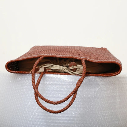 Charlotte Woven Cowhide Tote