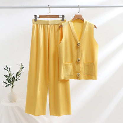 VICTORIA V-NECK VEST SET