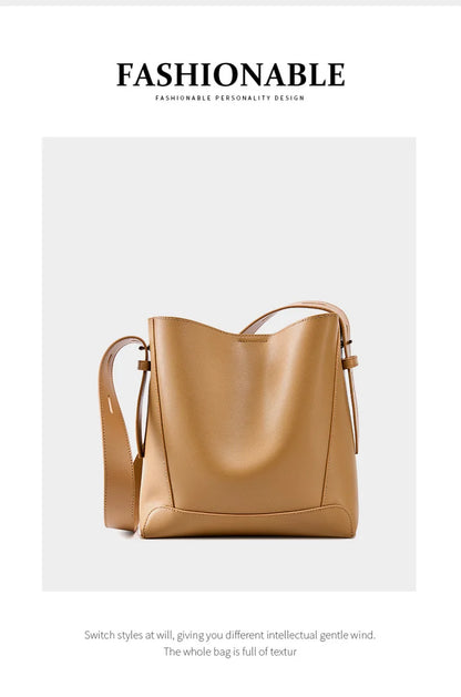 CLARISSA LEATHER TOTE BAG