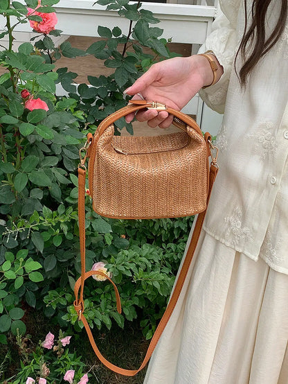 Amelie Woven Mini Satchel
