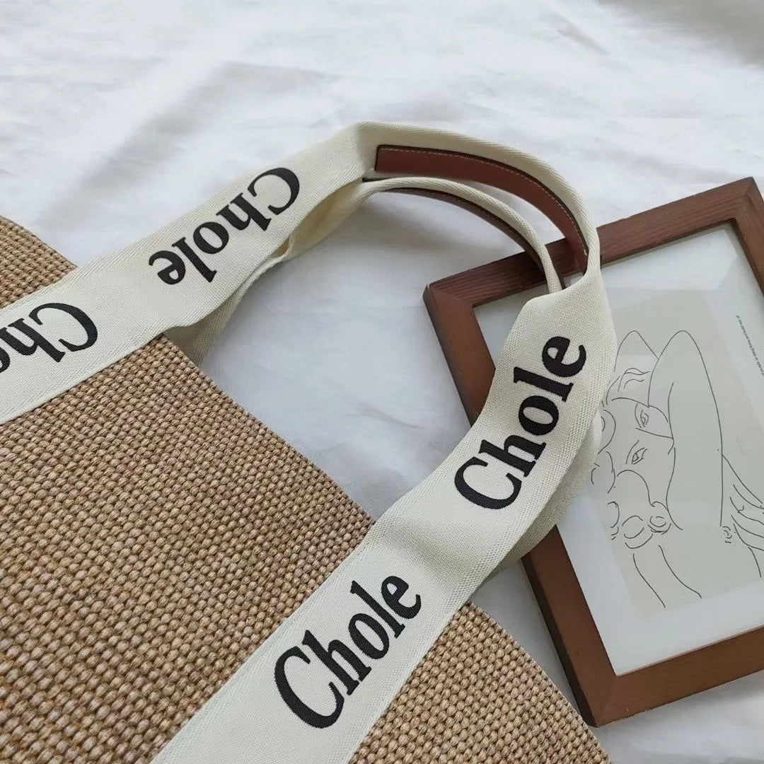 BEACHSIDE STRAW TOTE BAG