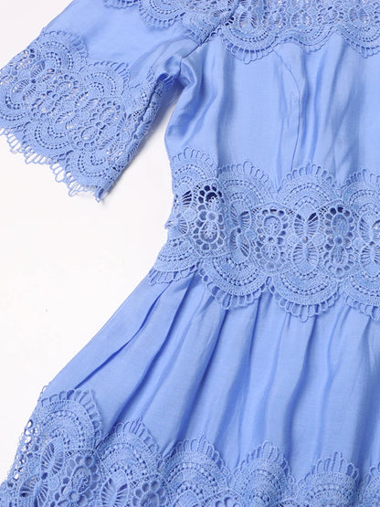 Eleanor Lace Embroidery Dress