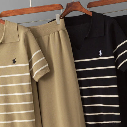 OLIVIA STRIPED KNIT SET
