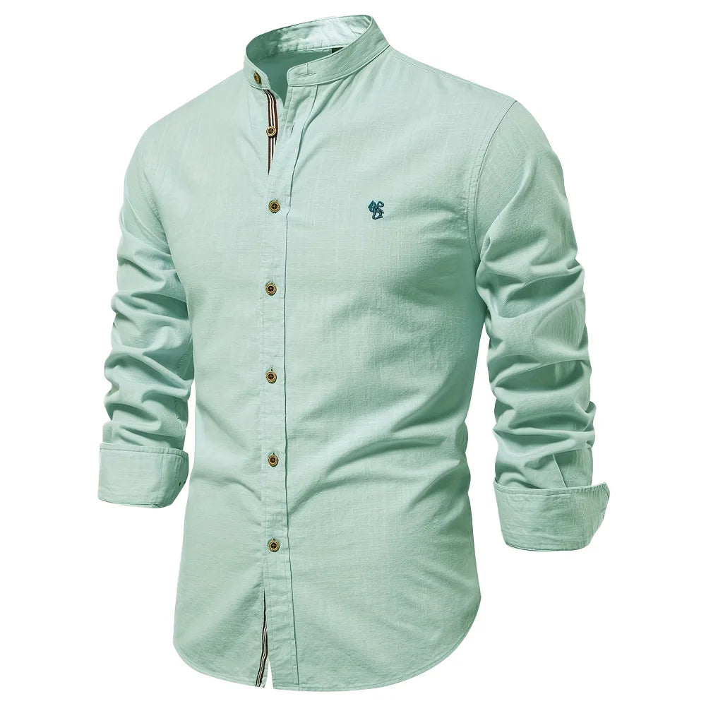 THE MAYFAIR LINEN BLEND SHIRT