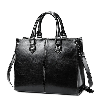 ELEGANT VINTAGE LEATHER SHOULDER BAG
