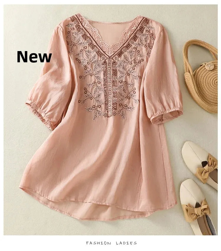 ALICE LINEN BLOUSE