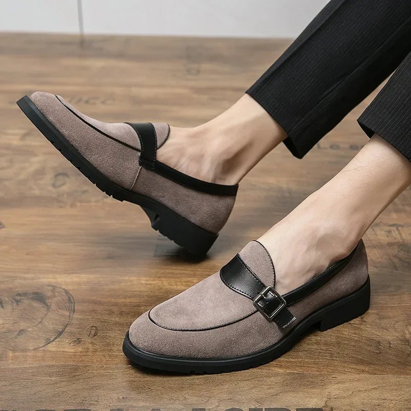 Theo Crest Leather Loafers