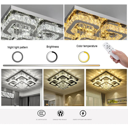 CrystalAura LED Ceiling Light