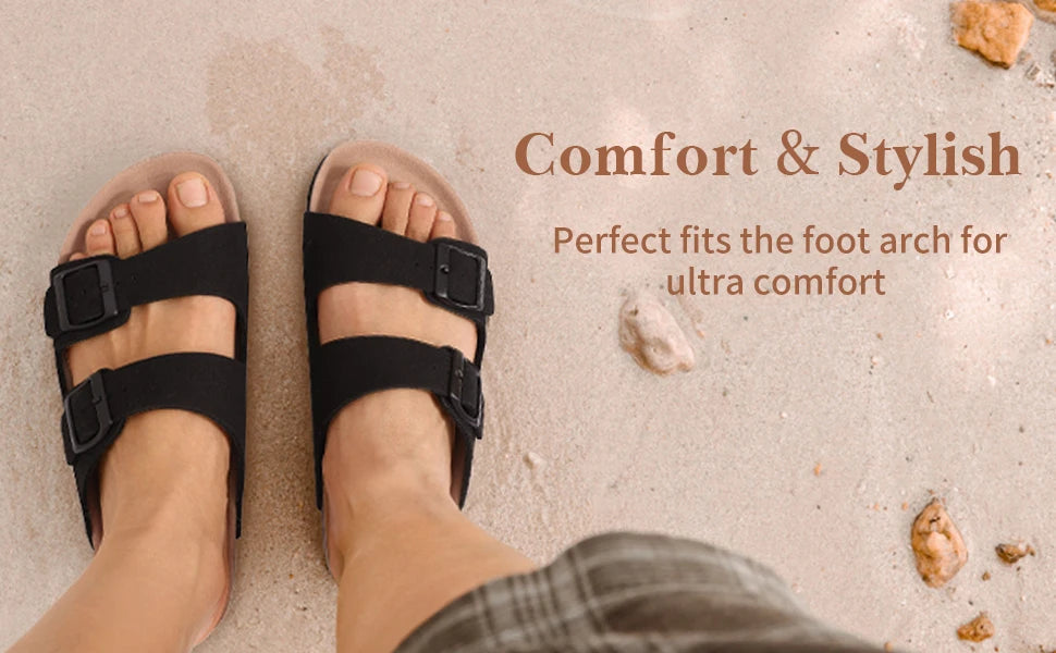 Kidmi Women’s Suede Buckle Sandals