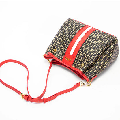 EMILY SPLICING SHOULDER BAG