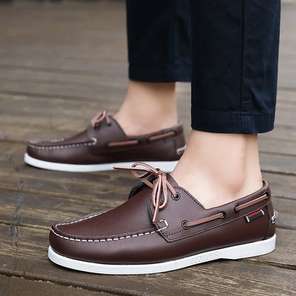 OLIVER LEATHER MOCCASIN SNEAKERS