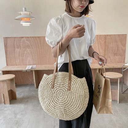 THE PORTOFINO STRAW TOTE