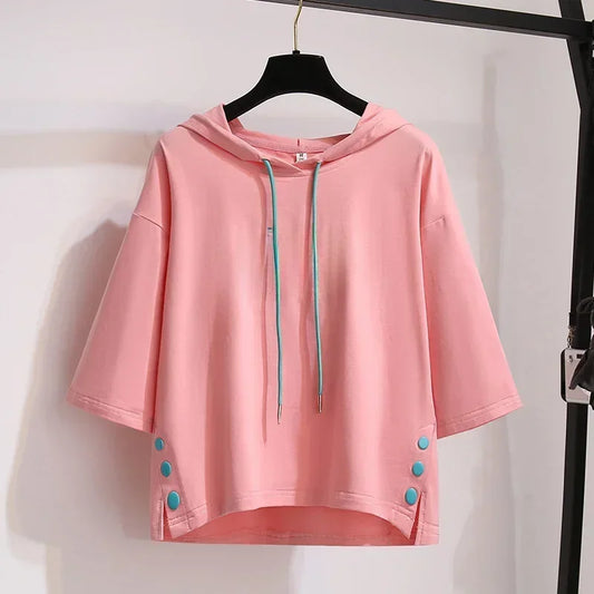 Summer Sun Protection Wide Sleeve T-shirt