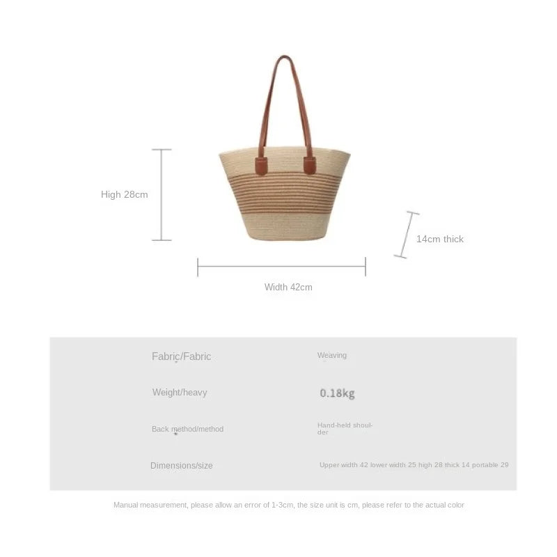 ADWOA STRAW SHOULDER BAG