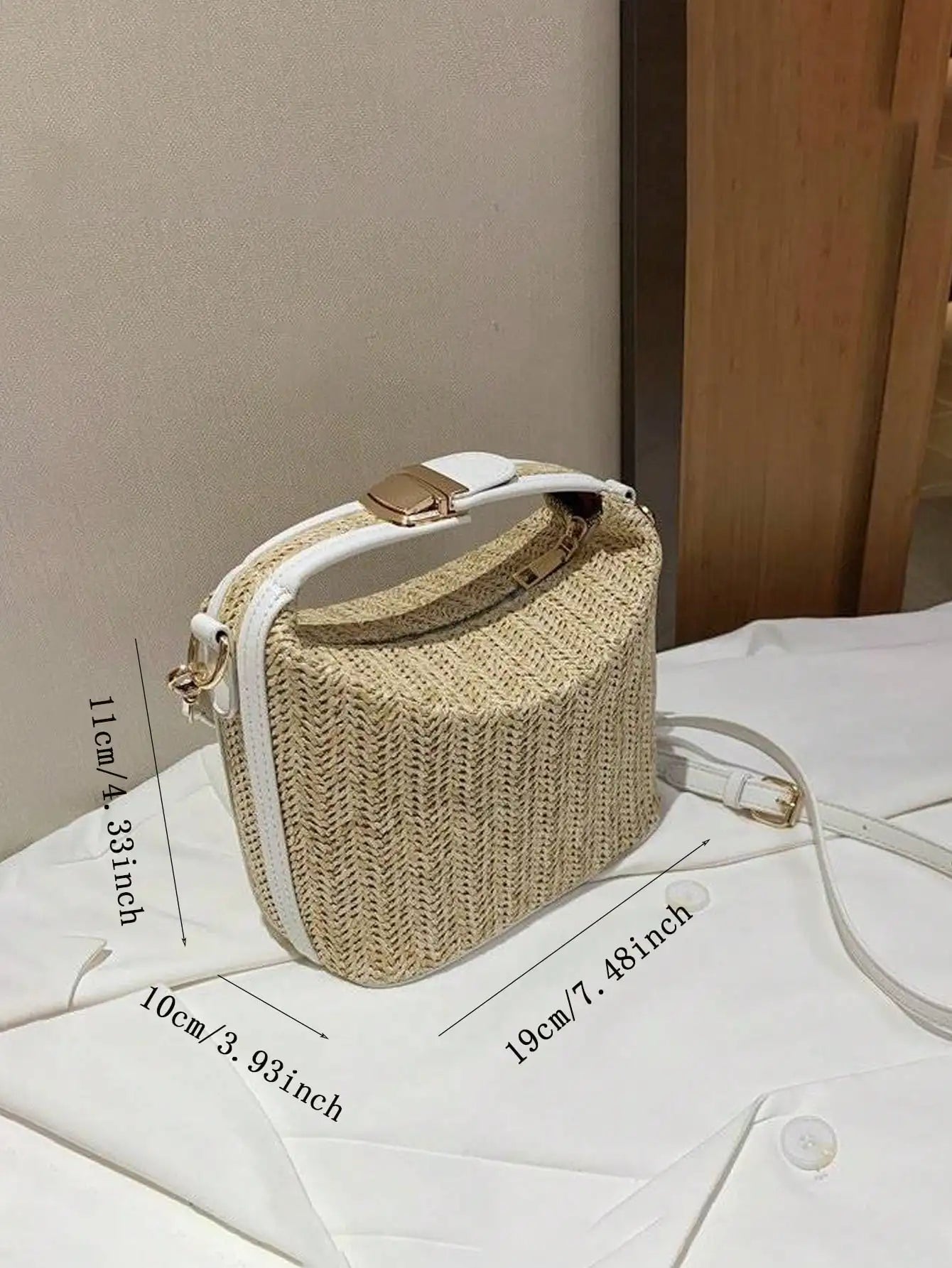 Amelie Woven Mini Satchel