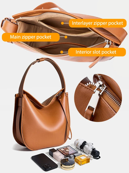 DAISY LEATHER HOBO BAG