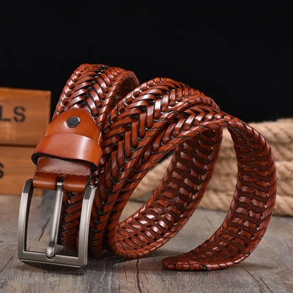HENRY HAND-WOVEN LEATHER BELT