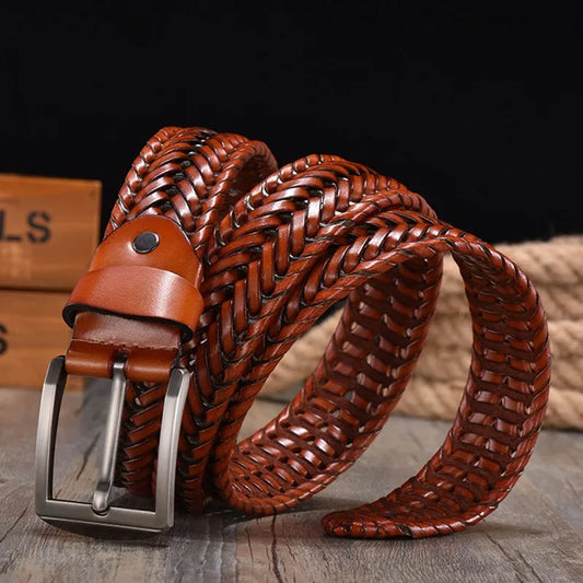 HENRY HAND-WOVEN LEATHER BELT
