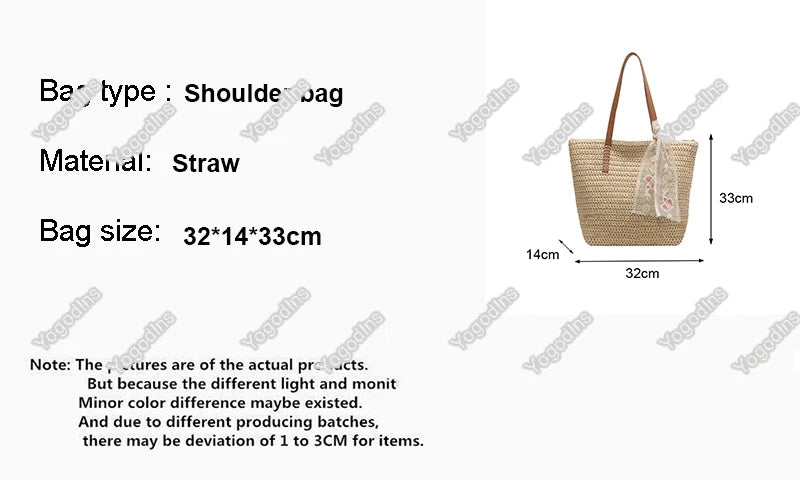THE HAMPTONS WOVEN TOTE