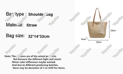 THE HAMPTONS WOVEN TOTE