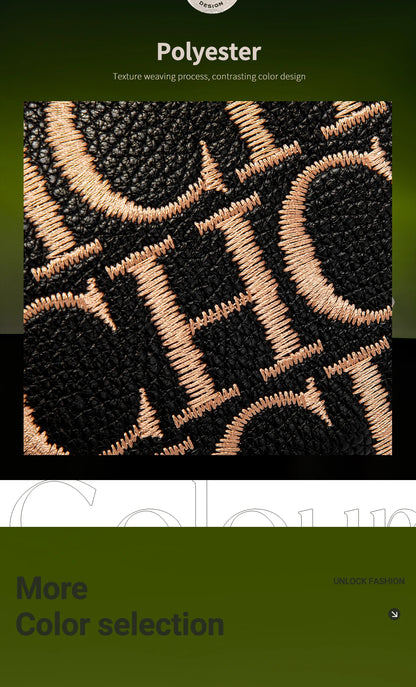 Charlotte Lettered Baguette Bag