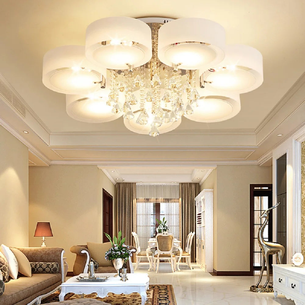 LumaBloom Crystal Ceiling Light