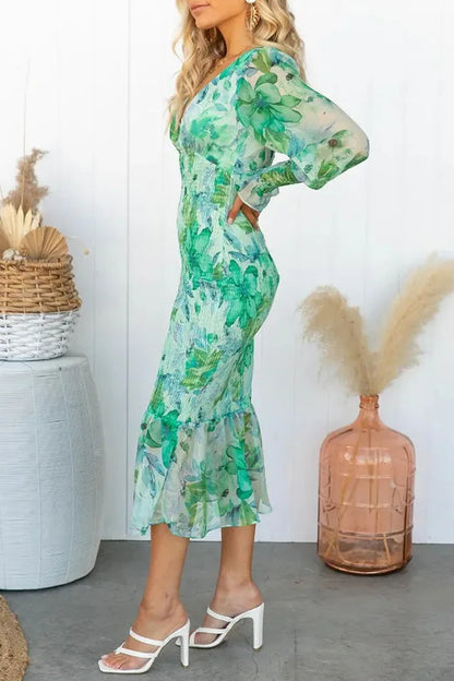 NOVA™ BLOOM ELEGANCE MIDI DRESS