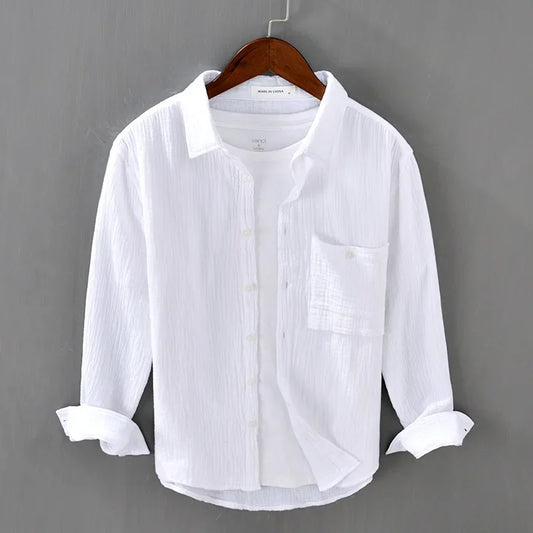 HENRY GAUZE COTTON SHIRT