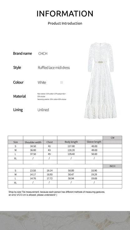 EMMA LACE A-LINE DRESS