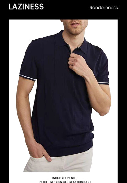 ECHO RIBBED POLO