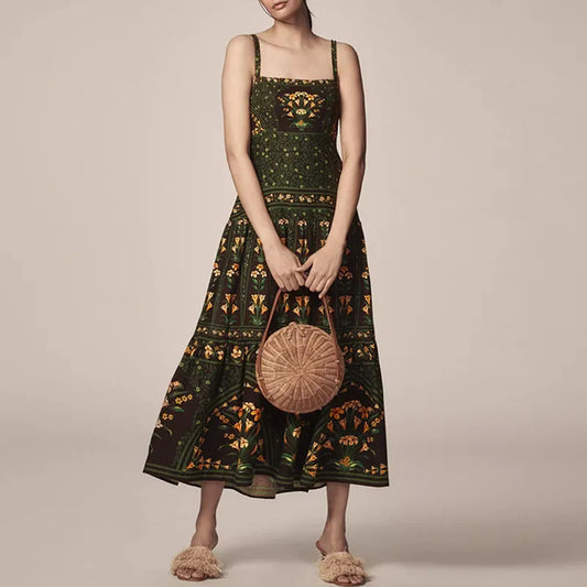 SOPHIE BOHO PLEATED DRESS