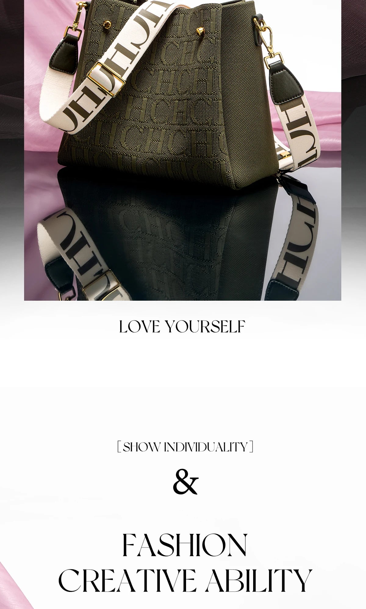 GEORGIA LETTER SHOULDER BAG