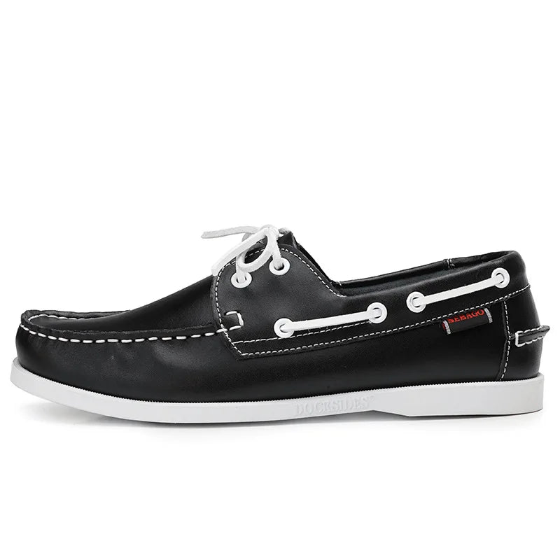 OLIVER LEATHER MOCCASIN SNEAKERS