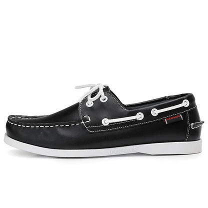 OLIVER LEATHER MOCCASIN SNEAKERS