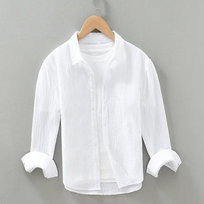 HENRY GAUZE COTTON SHIRT