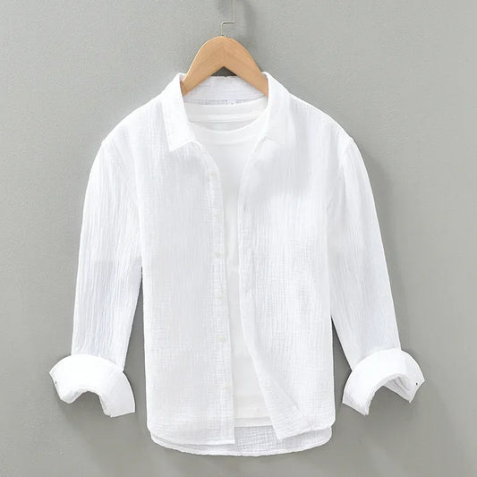 HENRY GAUZE COTTON SHIRT