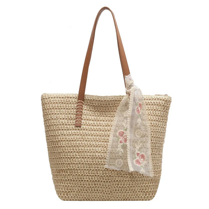 THE HAMPTONS WOVEN TOTE