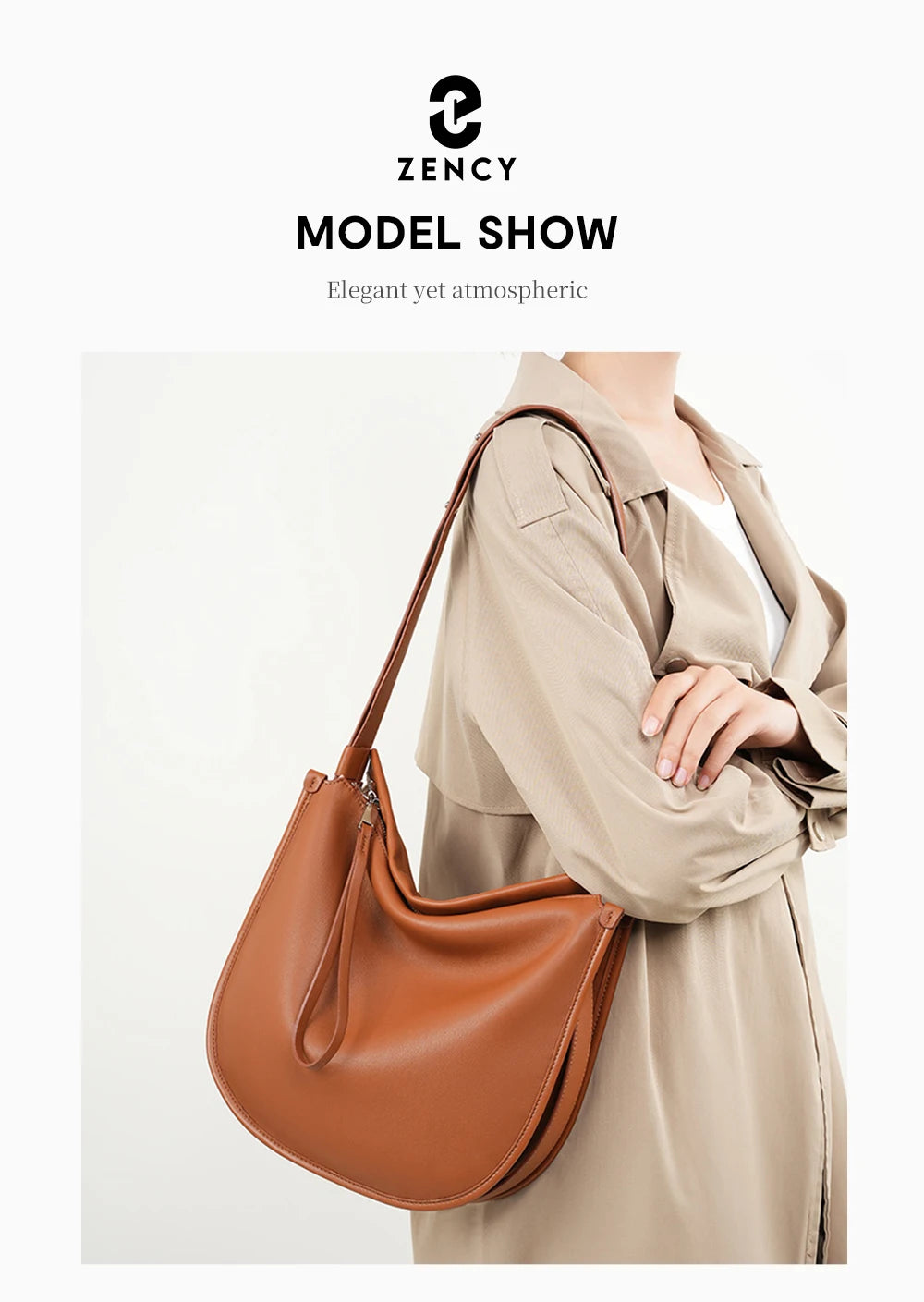 DAISY LEATHER HOBO BAG