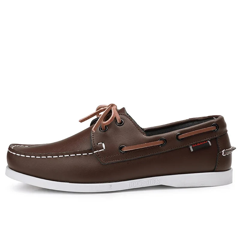 OLIVER LEATHER MOCCASIN SNEAKERS
