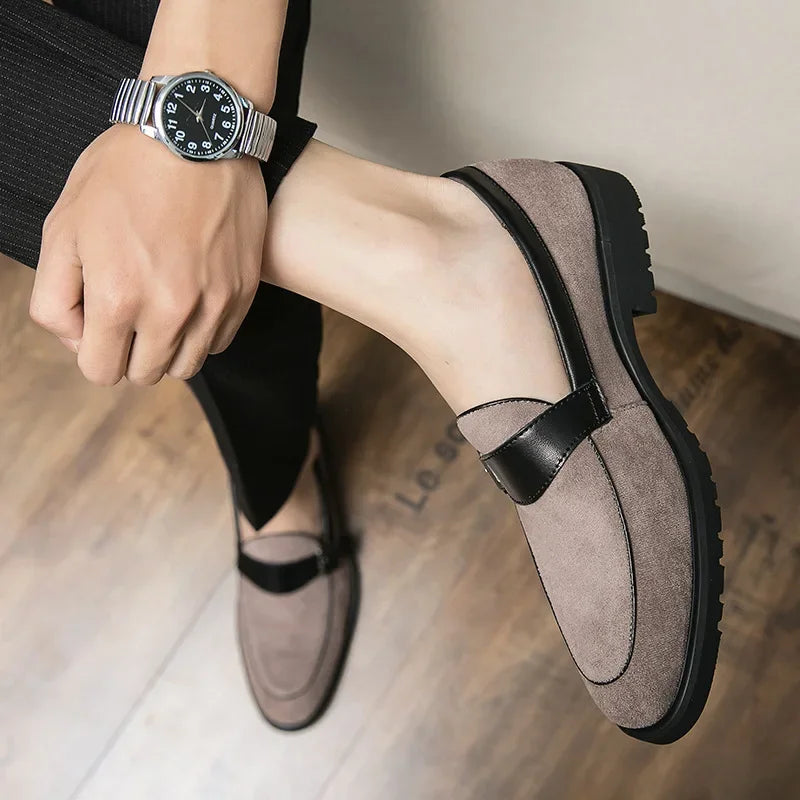 Theo Crest Leather Loafers