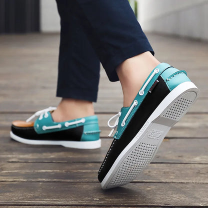 OLIVER LEATHER MOCCASIN SNEAKERS