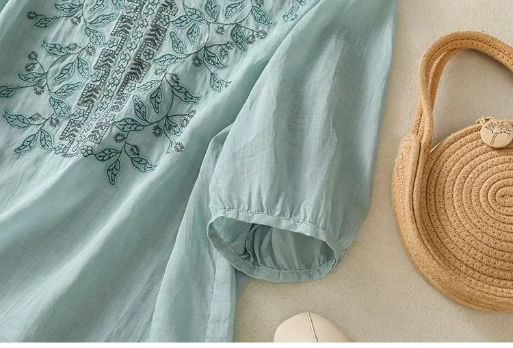 ALICE LINEN BLOUSE