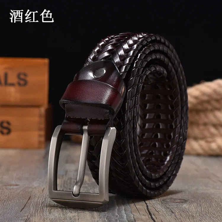 HENRY HAND-WOVEN LEATHER BELT